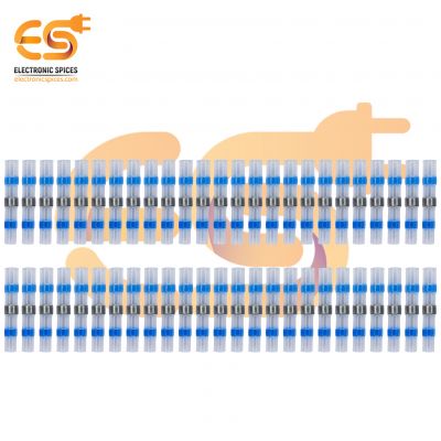 SST-S31 Tin Ring Heat Shrinkable Terminal Nylon Tube Blue Colour 50pcs